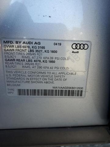 AUDI E-TRON PRESTIGE 2019