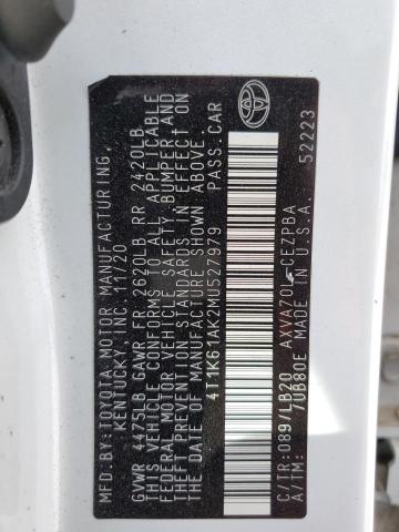 TOYOTA CAMRY XSE 2021