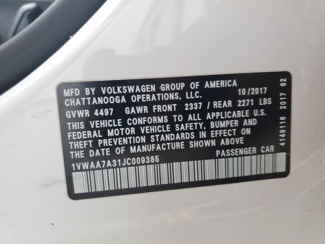 VOLKSWAGEN PASSAT S 2018