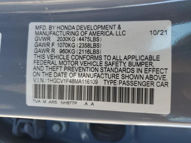 HONDA ACCORD SPORT SE 2021