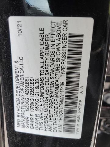 HONDA ACCORD EXL 2021