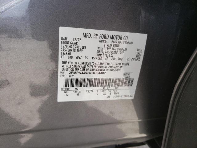 FORD EDGE SEL 2022