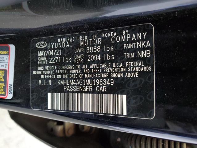 HYUNDAI ELANTRA SEL 2021