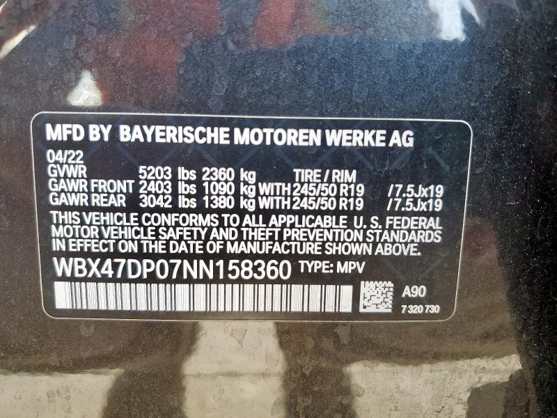 BMW X3 SDRIVE30I 2022