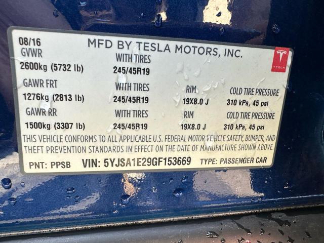 TESLA MODEL S 2016