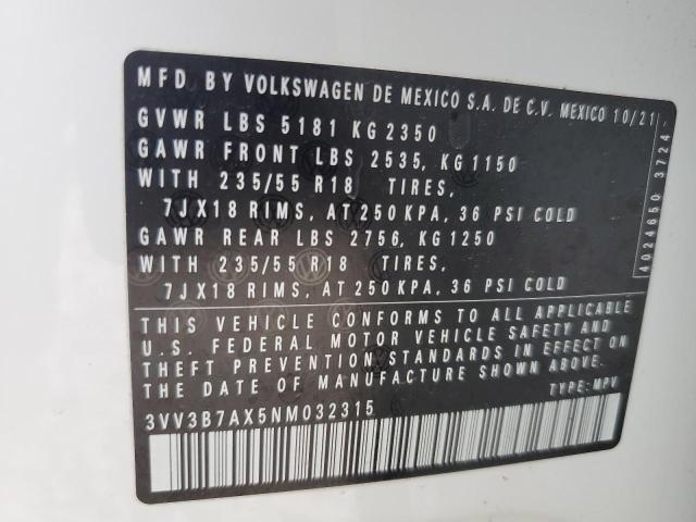 VOLKSWAGEN TIGUAN SE 2022