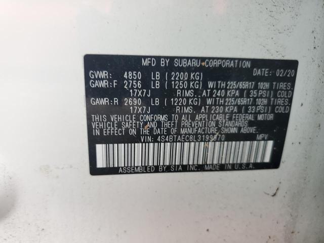 SUBARU OUTBACK PREMIUM 2020