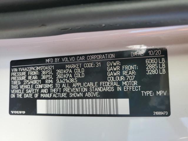 VOLVO XC90 T6 MOMENTUM 2021