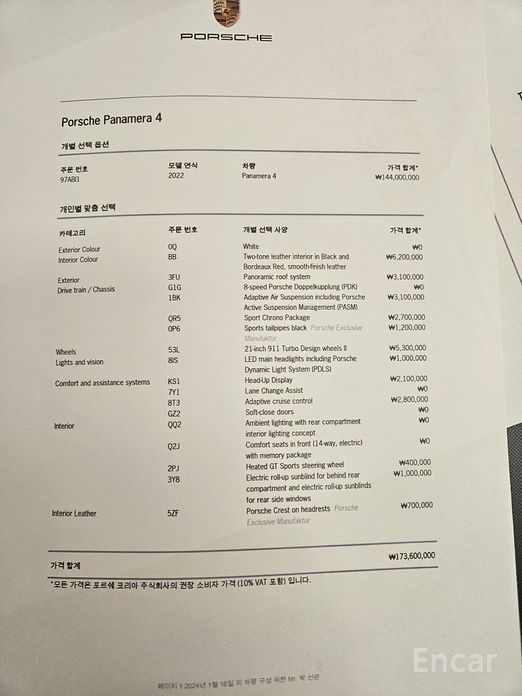 2022 Porsche Panamera II Рестайлинг 2.9 AWD с пробегом 55 330 км