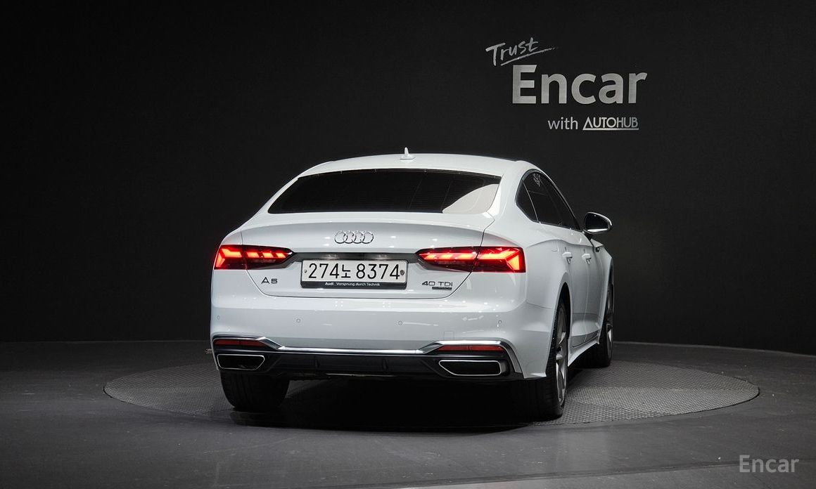 2020 Audi A5 II (F5) Рестайлинг 40 TDI Quattro Premium Sportback с пробегом 62 224 км