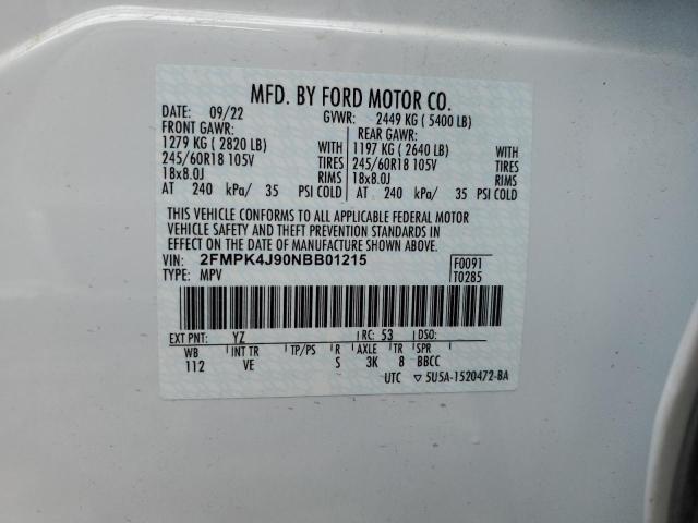 FORD EDGE SEL 2022