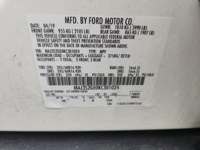 FORD ECOSPORT SE 2019