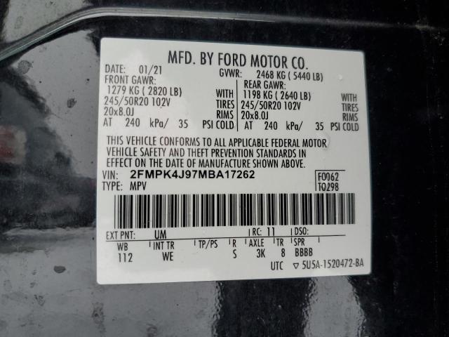 FORD EDGE SEL 2021