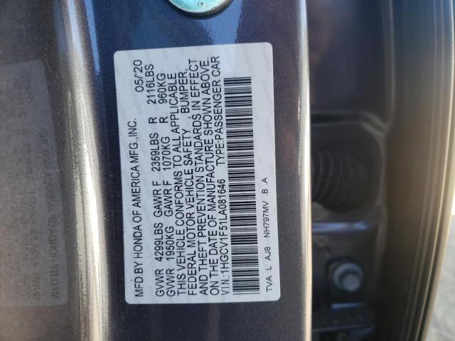 HONDA ACCORD EXL 2020