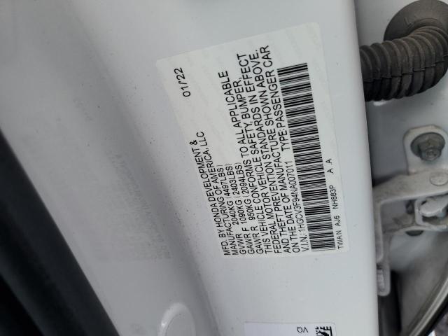 HONDA ACCORD TOURING HYBRID 2022