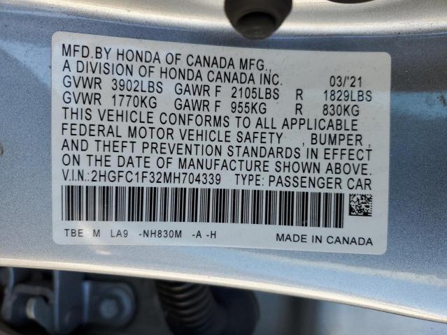 HONDA CIVIC EX 2021