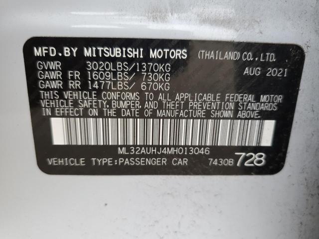 MITSUBISHI MIRAGE ES 2021