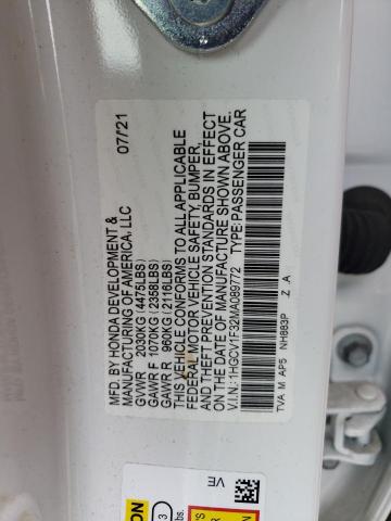 HONDA ACCORD SPORT 2021