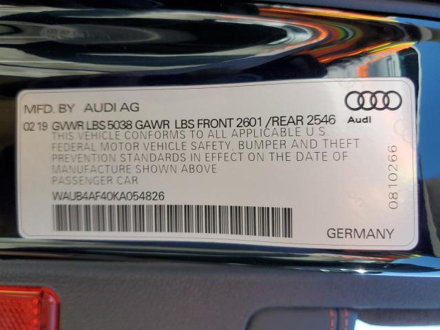 AUDI S4 PREMIUM PLUS 2019