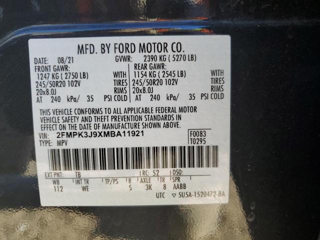 FORD EDGE SEL 2021