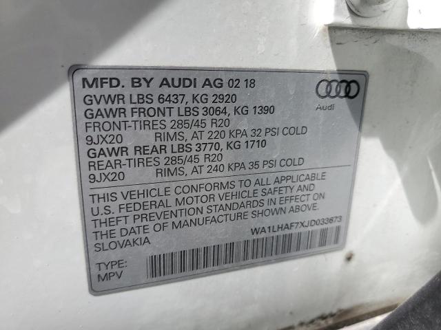 AUDI Q7 PREMIUM PLUS 2018