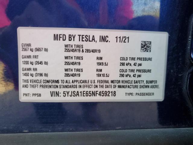 TESLA MODEL S 2022