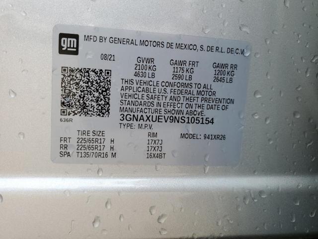 CHEVROLET EQUINOX LT 2021