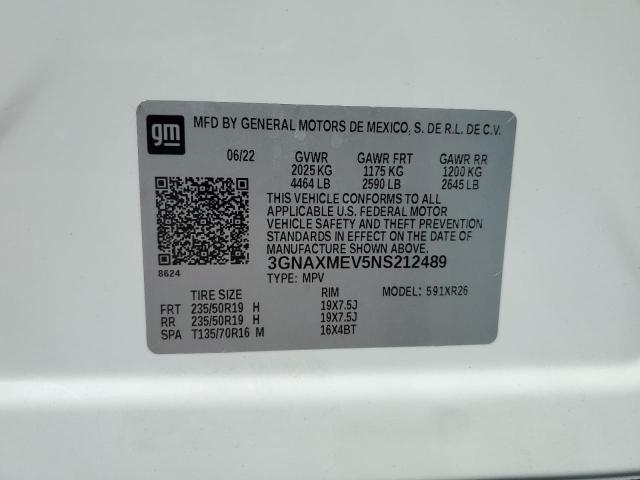 CHEVROLET EQUINOX RS 2022