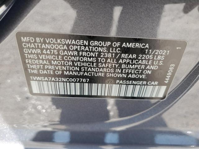 VOLKSWAGEN PASSAT SE 2021