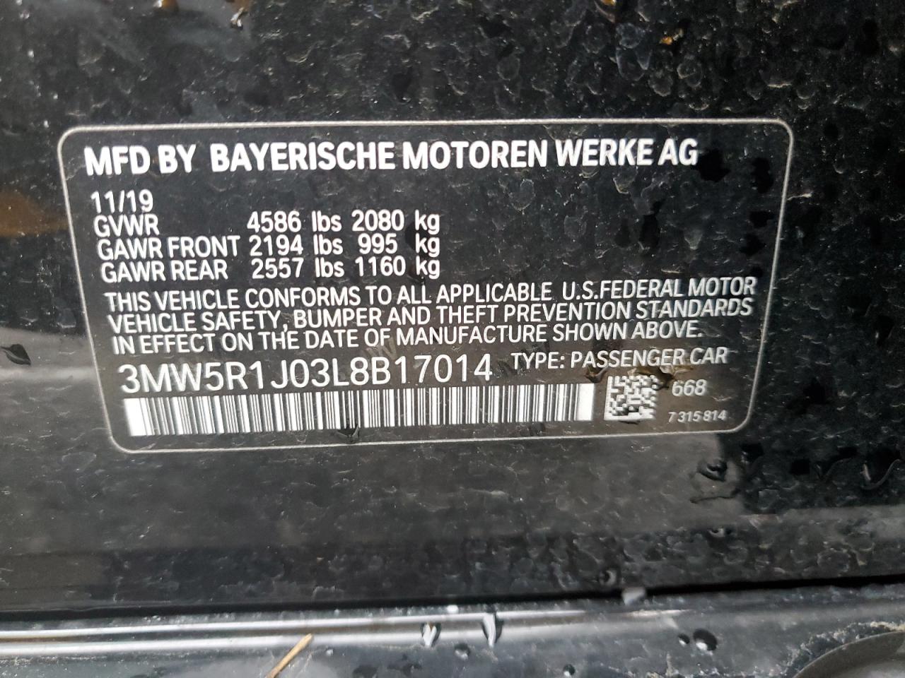 BMW 330I 2020