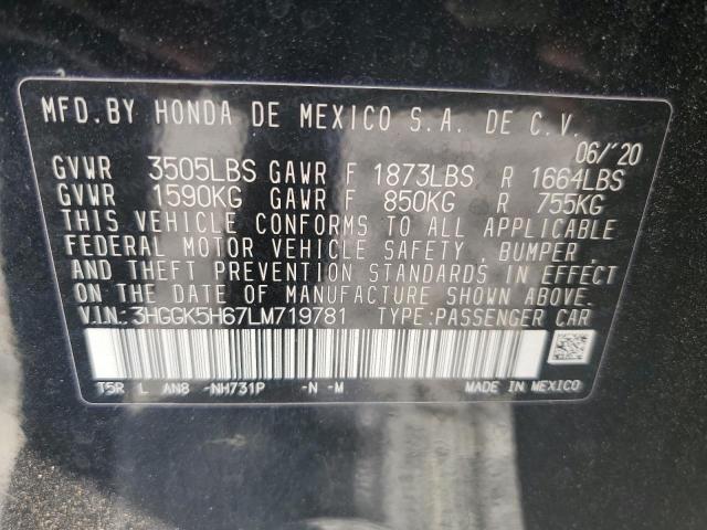 HONDA FIT SPORT 2020