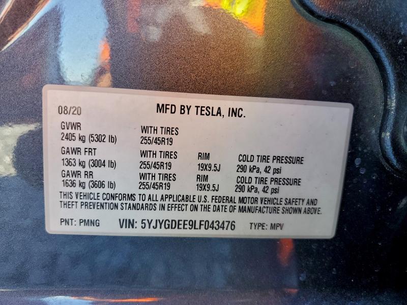 TESLA MODEL Y 2020