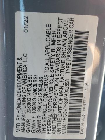 HONDA ACCORD SPORT 2022