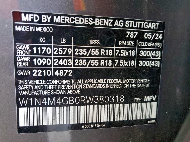 MERCEDES-BENZ GLB 250 2024