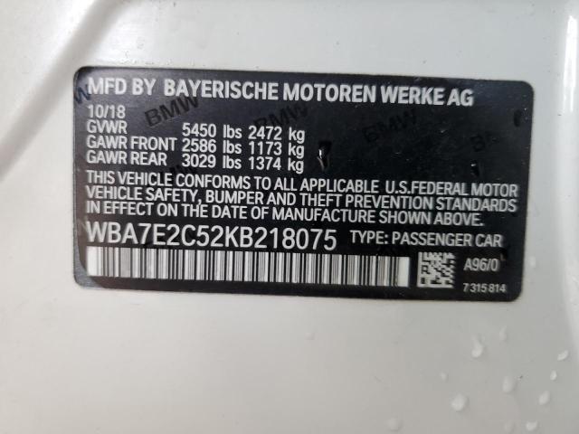 BMW 740 I 2019
