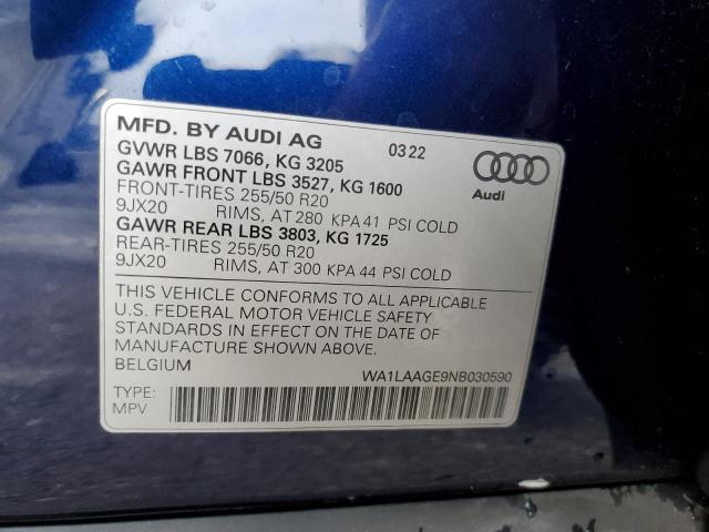 AUDI E-TRON PREMIUM PLUS 2022