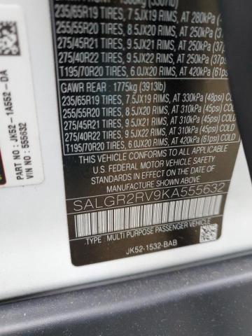 LAND ROVER RANGE ROVER 2019