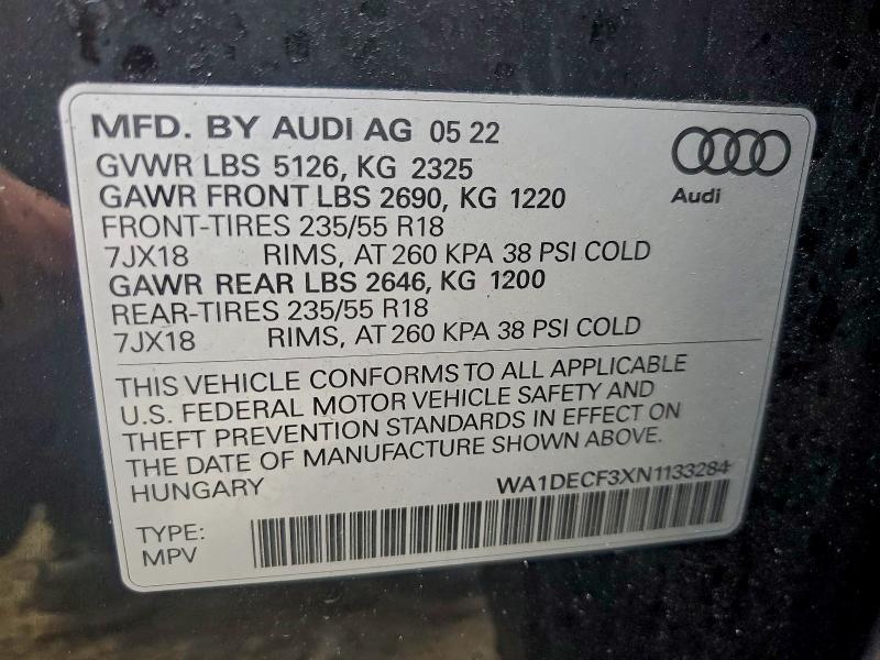AUDI Q3 PREMIUM S LINE 45 2022