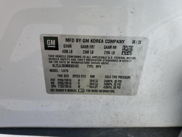 CHEVROLET TRAX 1LT 2021