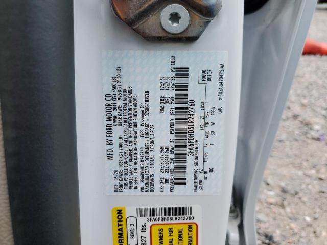FORD FUSION SE 2020