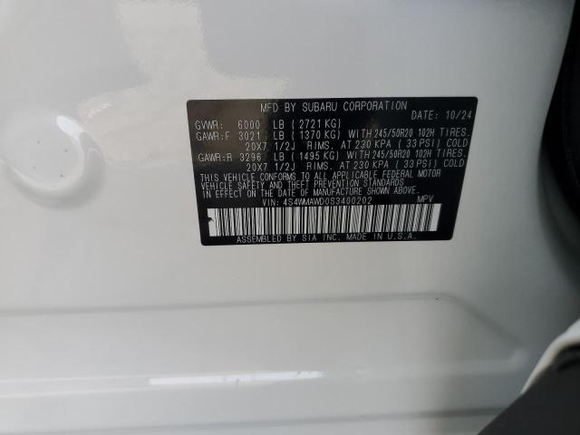SUBARU ASCENT ONYX TOURING 2025
