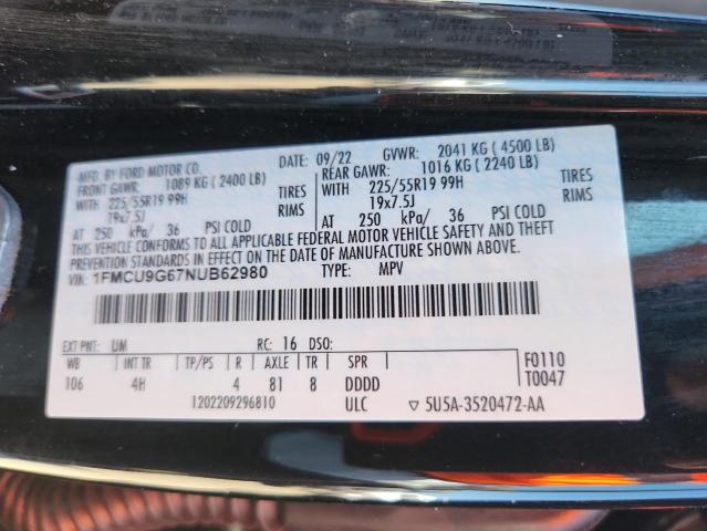FORD ESCAPE SE 2022