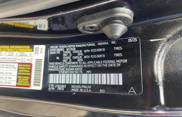 TOYOTA SIENNA LIMITED 2025