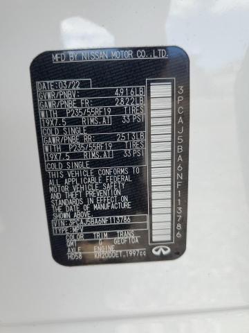 INFINITI QX50 LUXE 2022