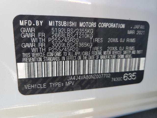 MITSUBISHI OUTLANDER SEL 2021