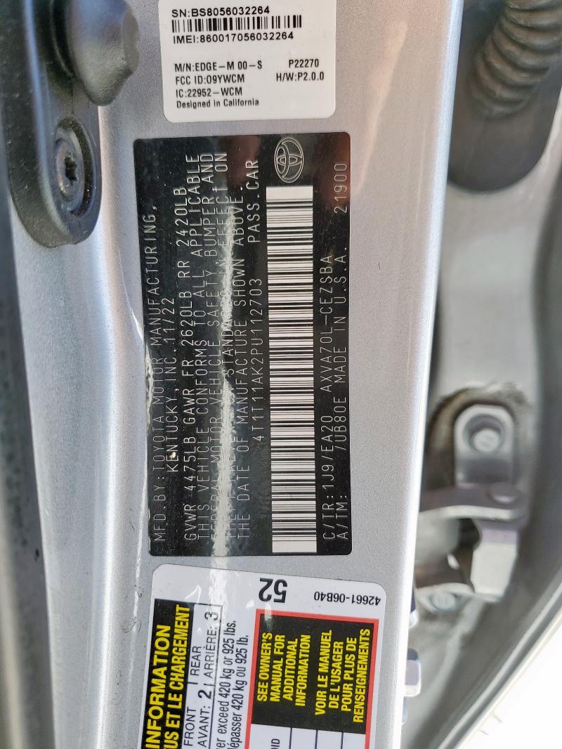 TOYOTA CAMRY SE NIGHT SHADE 2022