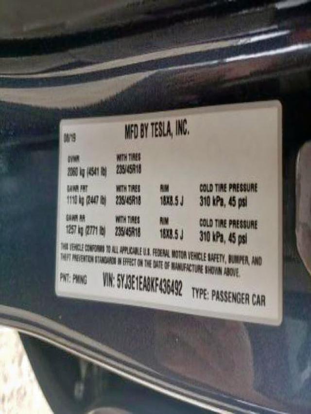 TESLA MODEL 3 2019