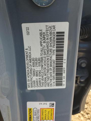 HONDA CIVIC SPORT TOURING 2022