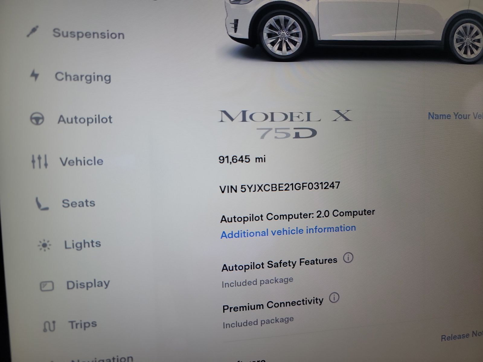 Tesla Model X 75D 2016