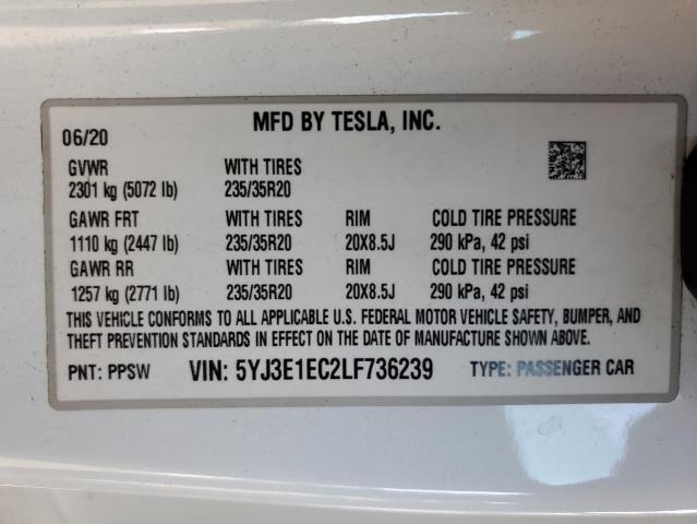 TESLA MODEL 3 2020